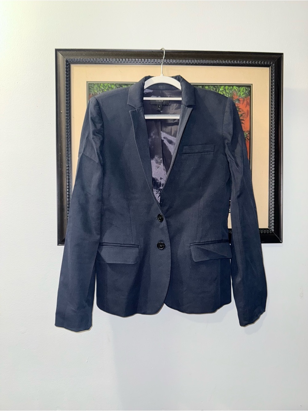 Classic Navy Two-Button Blazer - Picture 1 of 6